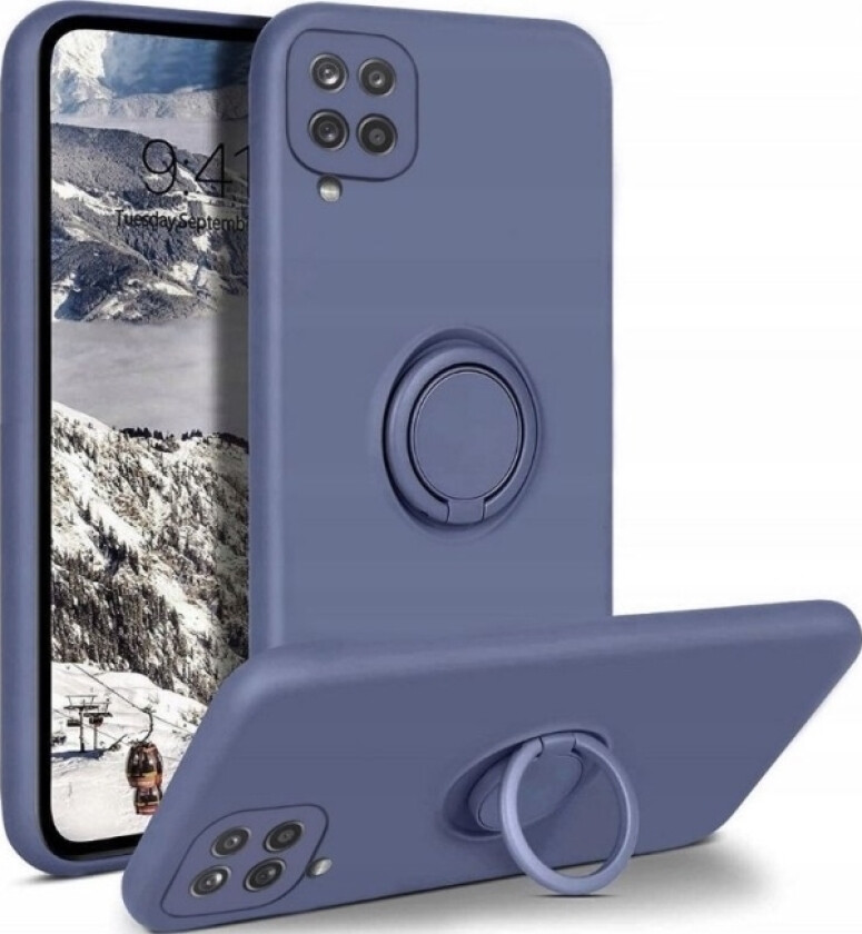 OEM Silicon Ring-deksel til Samsung A12 blå