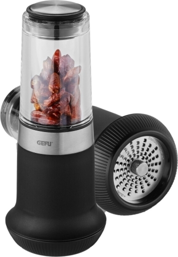 GEFU 34631, Roterende rivjern, Sort, Gjennomsiktig, Plast, Rustfritt stål, Stål, 62 mm, 62 mm