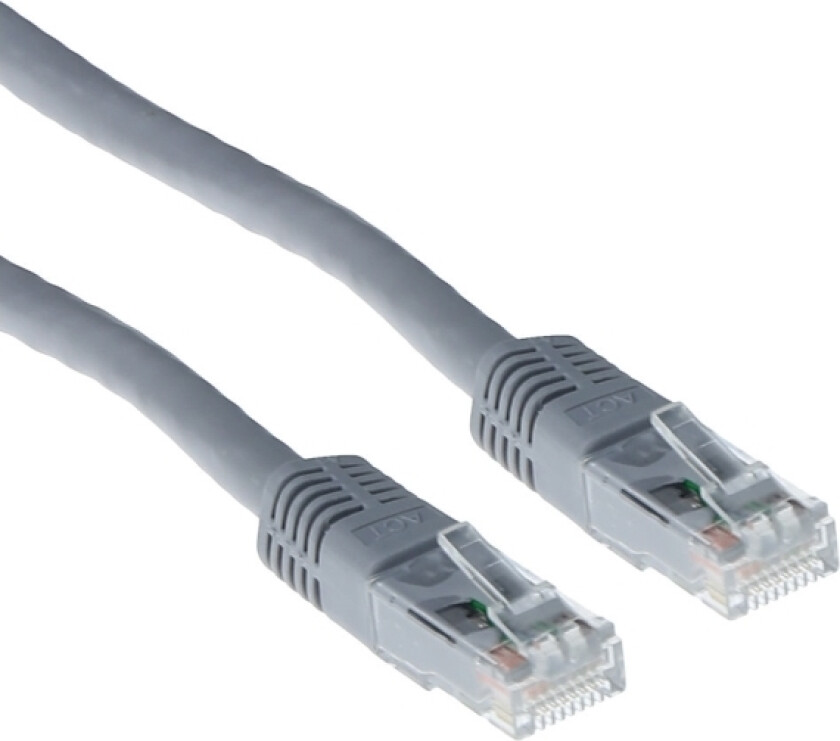 ACT UTP CAT6A 15m 15m Cat6a U/UTP (UTP) Grå nettverkskabel (IB3415)