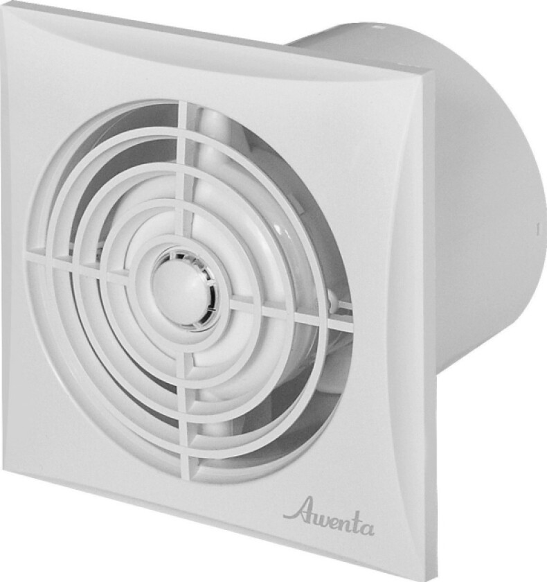 AWENTA Awenta WZ125H Silence baderomsvifte fi125mm 175m3/h 13,5W 230V med timer og fuktighetssensor hvit