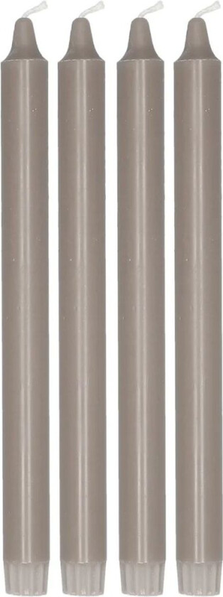 Bilde av Ambiance kronelys 4-pakning 27 cm Taupe