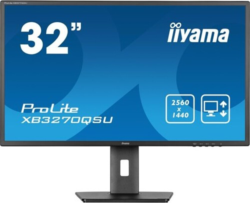 32" iiyama ProLite XB3270QSU-B1 - LED monitor - 32" - 3 ms - Skjerm