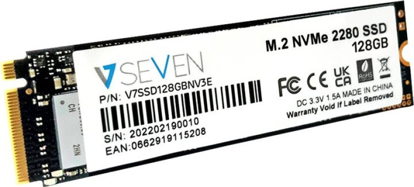 Harddisk V7 V7SSD128GBNV3E 128 GB SSD