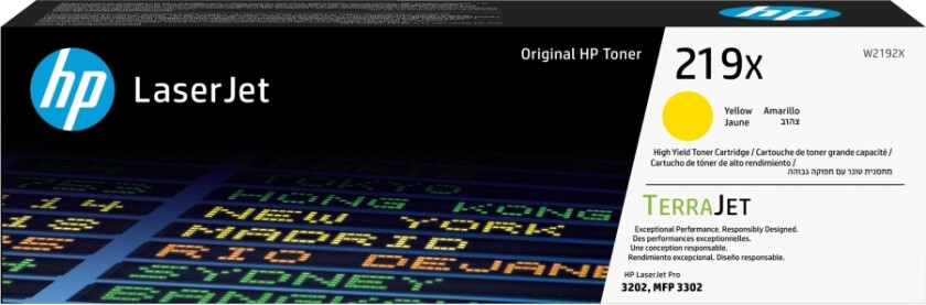 219X - Høy ytelse - gul - original - LaserJet - tonerpatron (W2192X)