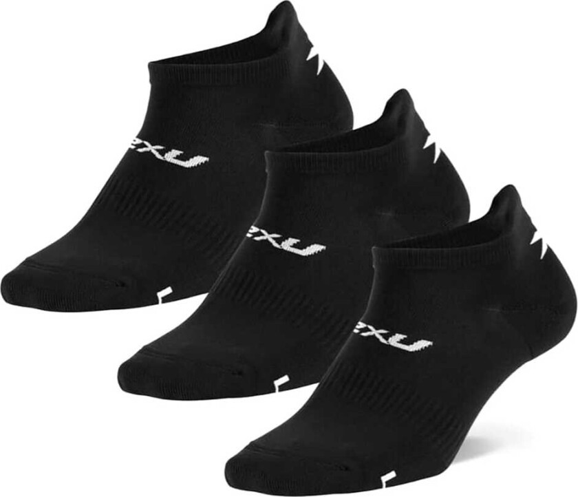 2xu Ankle Socks 3 Pack-u Black/white L