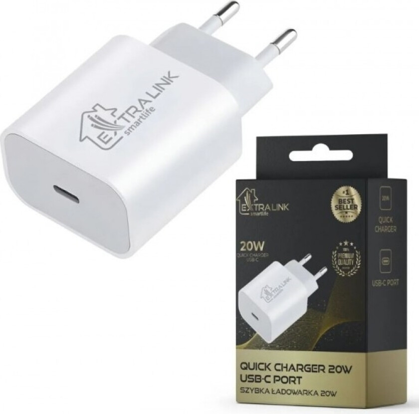 Extralink Smart Life Hurtiglader 20W Ladowarka USB-C