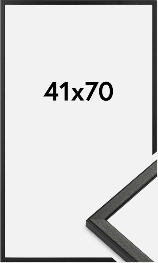 Ramme Kaspar Akrylglass Svart 41x70 Cm