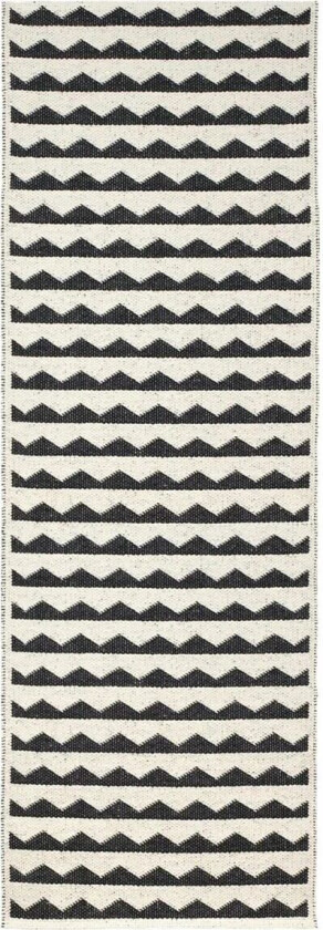 Gittan gulvteppe svart 70x150 cm