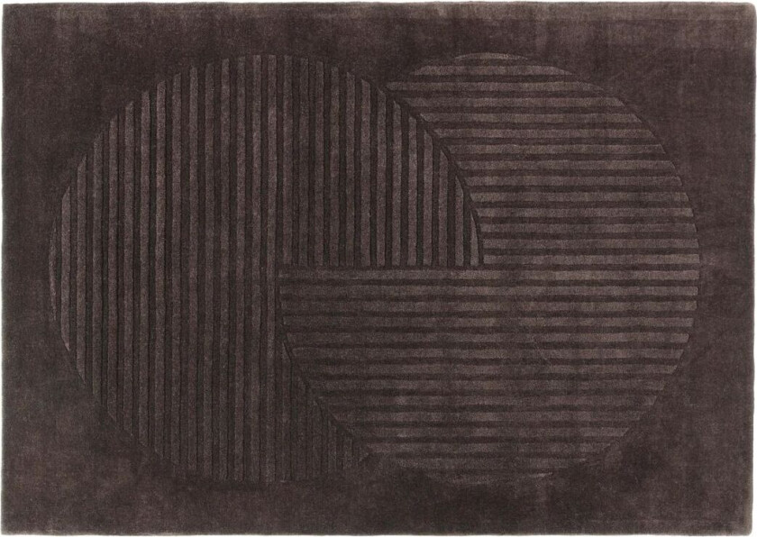 Levels ullteppe circles brun 170 x 240 cm