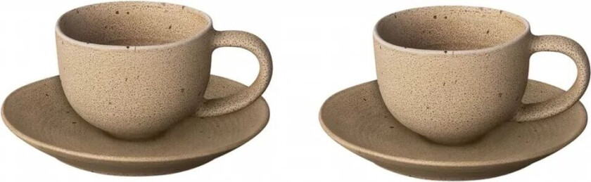 Kumi espressokopp med fat 6 cl 2-pakning Fungi