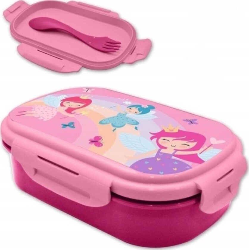 Matboks + bestikk 21x14x6cm Fairy Princess KL11265