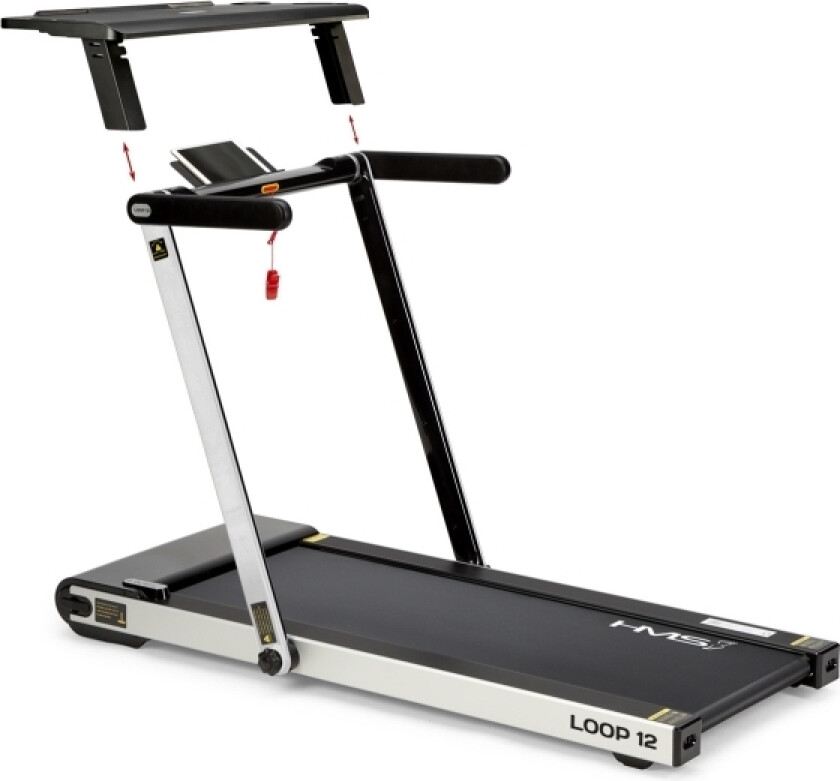 LOOP12 (2 PIECES) MULTI GRAY ELECTRIC TREADMILL WITH DESK