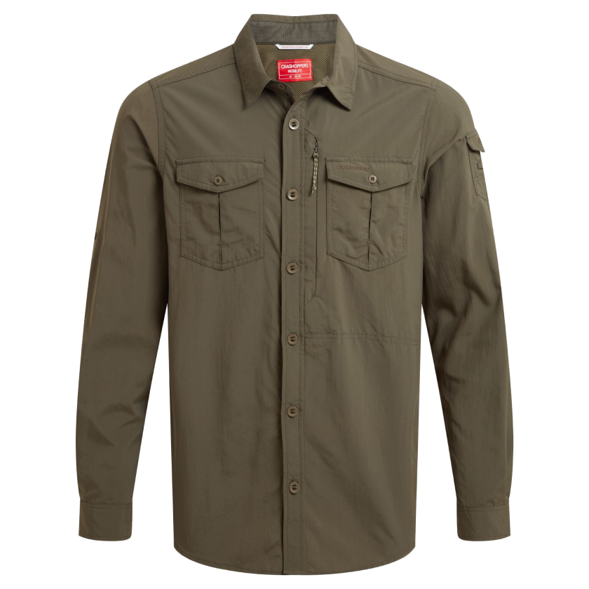 Men's Nosilife Adventure Long Sleeved Shirt III Woodland Green XXL, Woodland Green