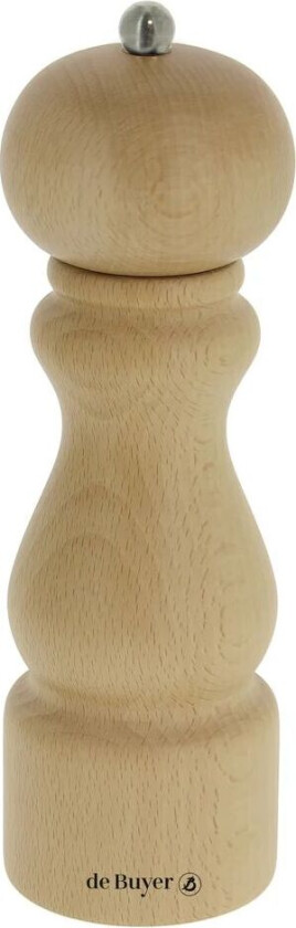 De Buyer Rumba salt- og pepperkvern keramisk 20 cm Lysebrun