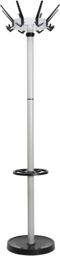 Maul Stumtjener 9408095 MAULcaligo Antallet af kroge: 32 (Ø x H) 46 cm x 175.2 cm Stål Sølv, Sort 1 stk