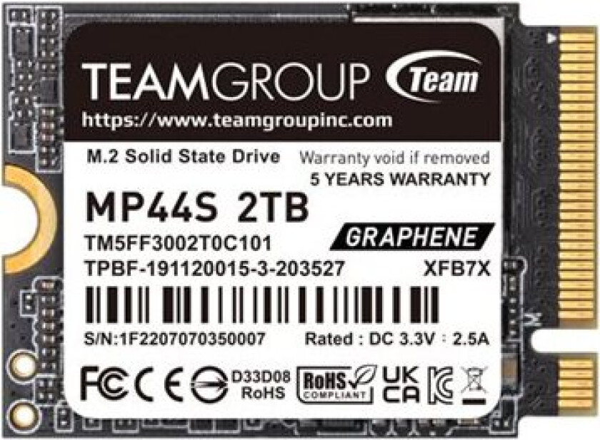 MP44S - SSD - 2 TB - PCIe 4.0 x4 (NVMe)