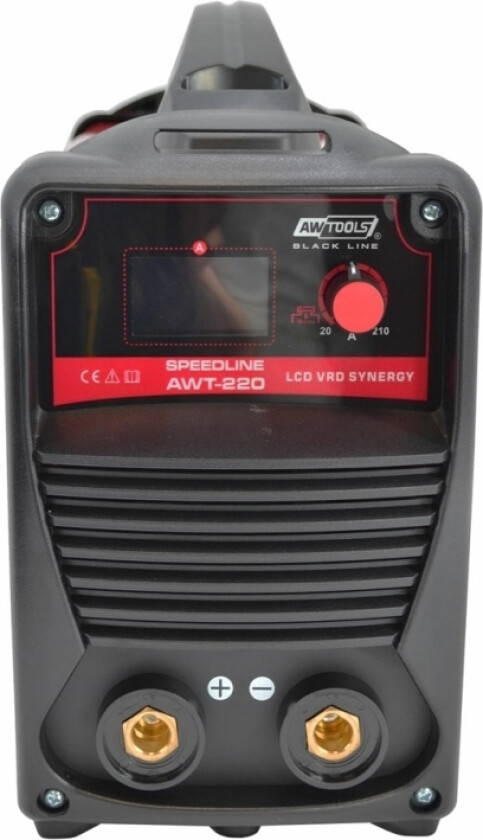 Bilde av AW-Tools AWTOOLS SPEEDLINE INVERTER SVEISEMASKIN AWT-220 LCD VRD SYNEGRY