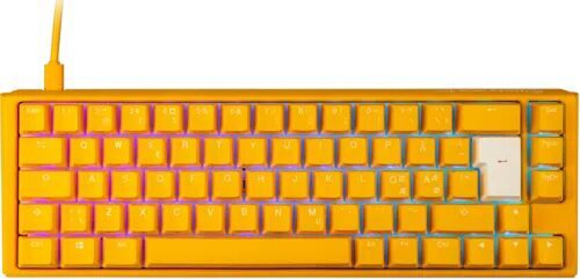 One 3 Yellow Sf 65% Mx Red Kablet Nordisk Tastatur