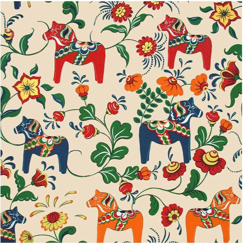 Dalahäst voksduk multi