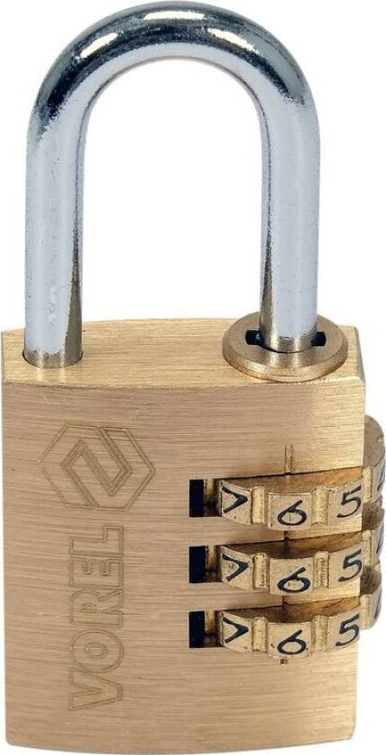 Toya VOREL MESSING KODE HENGELÅS 25mm