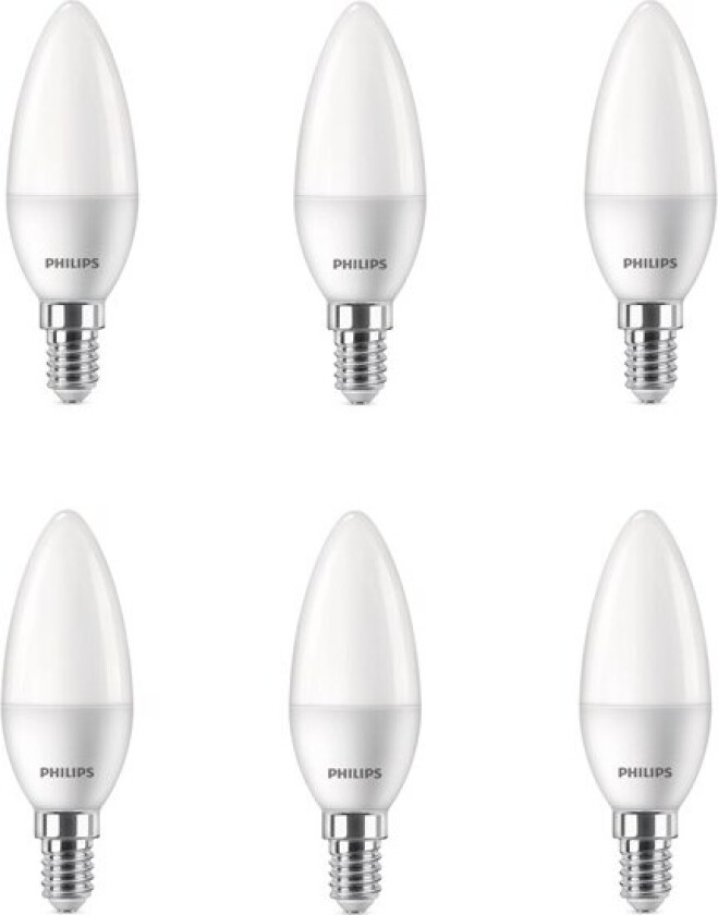 LED-lyspære Kerte 4.9W/827 (40W) 6-pack E14