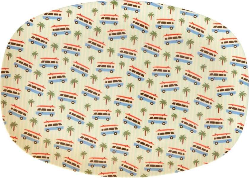 Rice melamintallerken 22x30 cm Cars