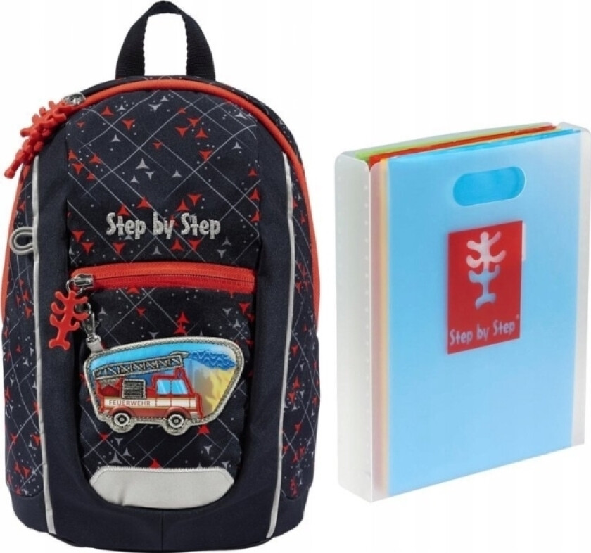 Trinn for Trinn STEG FOR STEG KIGA MINI BRANNVOGN FINN RYGGSEKK