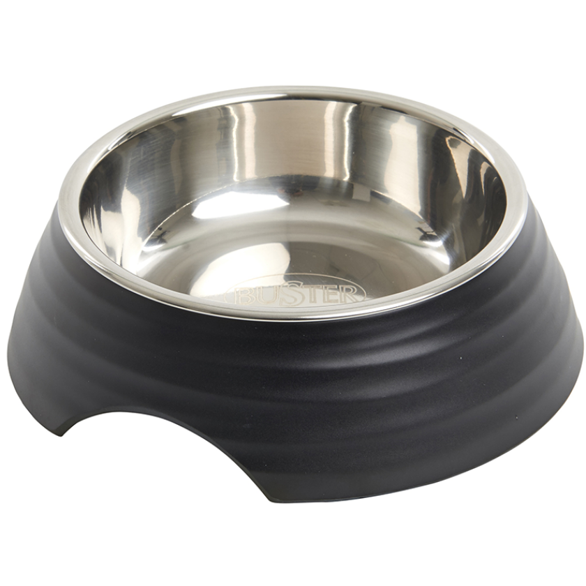 Hundeskål Frosted Ripple Sort L - 700 ml