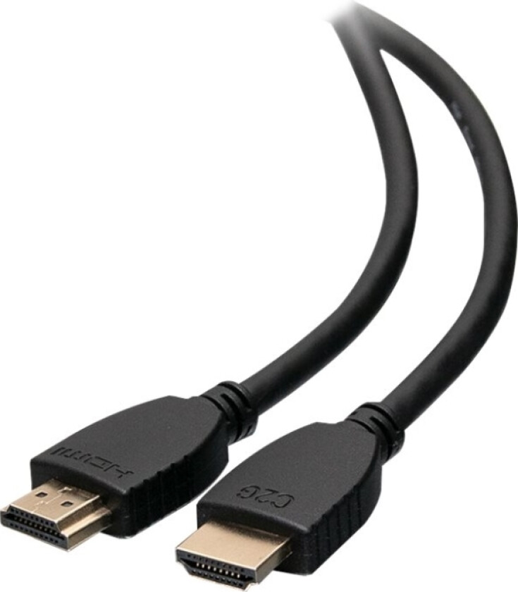 1ft 4K HDMI Cable with Ethernet - High Speed - UltraHD Cable - M/M - HDMI-kabel med Ethernet - HDMI hann til HDMI hann - 30.48 cm - skjermet - sv
