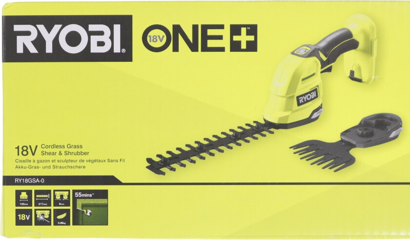Bilde av Ryobi plen-/hekksaks - 18V - Uten batteri og opplader