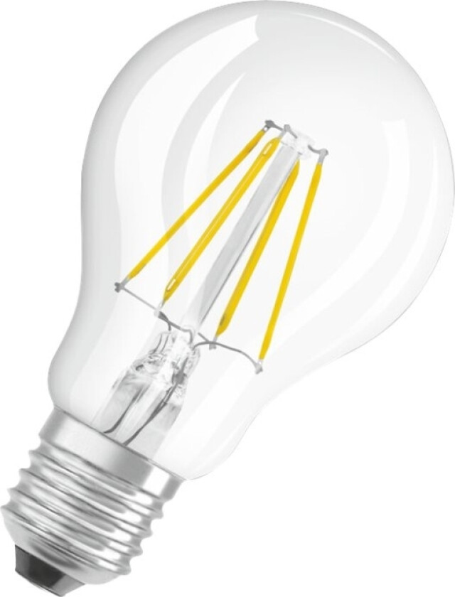 OSRAM VALUE - LED-filamentlyspære - form: A60 - klar finish - E27 - 4 W (ekvivalent 40 W) - klasse E - varmt hvitt lys - 2700 K