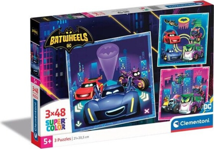 Batwheels puzzle 3x48pcs