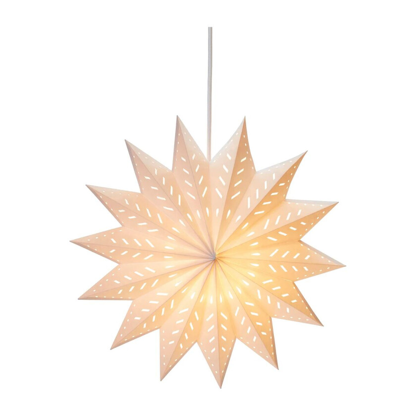 Alfa adventsstjerne hvit 50 cm