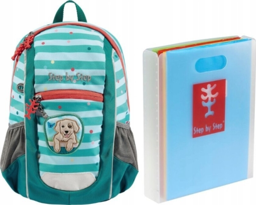 Trinn for trinn STEG FOR STEG KIGA MAXI DOG LUCKY RYGGSEKK