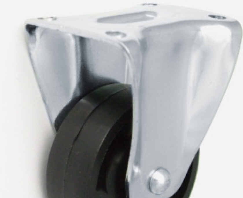 Møbelhjul i plast med fast hus 50mm - M53B