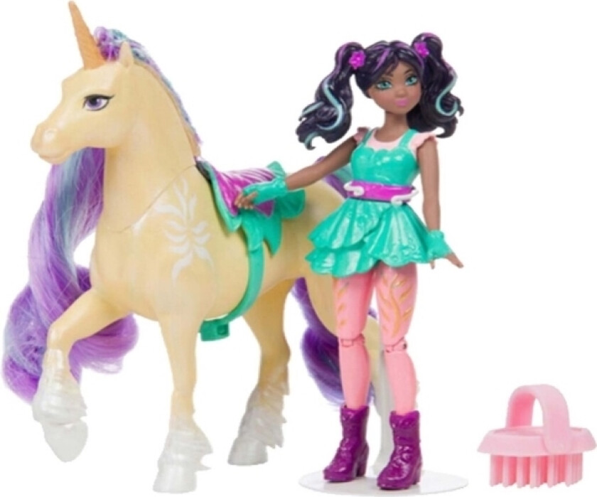 Unicorn Academy Doll & Unicorn - Ava & Leaf