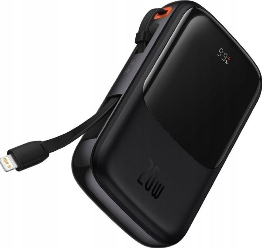 Powerbank 10000mAh 20W Baseus Qpow Pro Overseas Edition + kabel USB C 3A - czarny