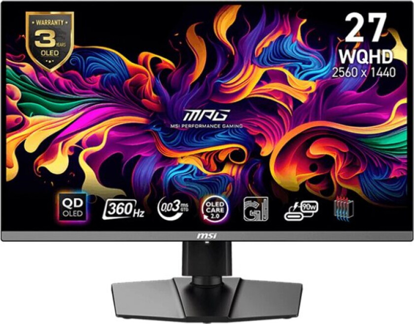 MPG 271QRXDE QD-OLED - OLED-skjerm - kurvet