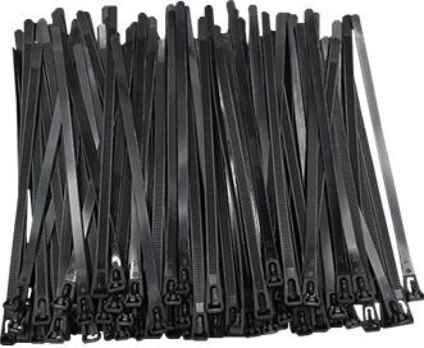 QOLTEC 52227 Reusable Self locking cable tie 7.2x200 mm Nylon UV Black