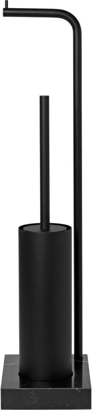 Modo toalettpapirholder og toalettbørste Svart