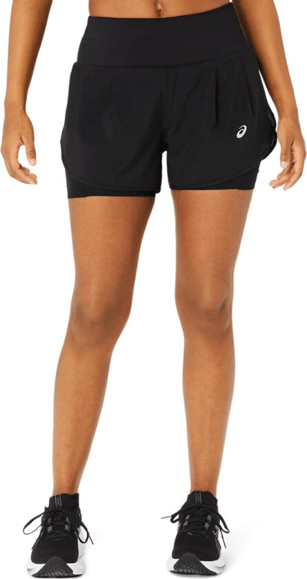 Road 2-n-1 3.5in Short, løpeshorts, dame Performance Black