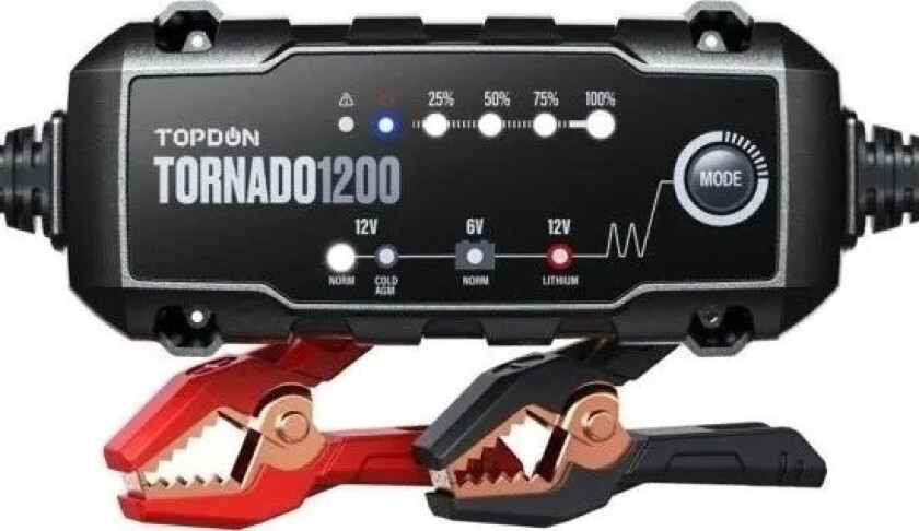 TOPDON Bilbatterilader Tornado 1200