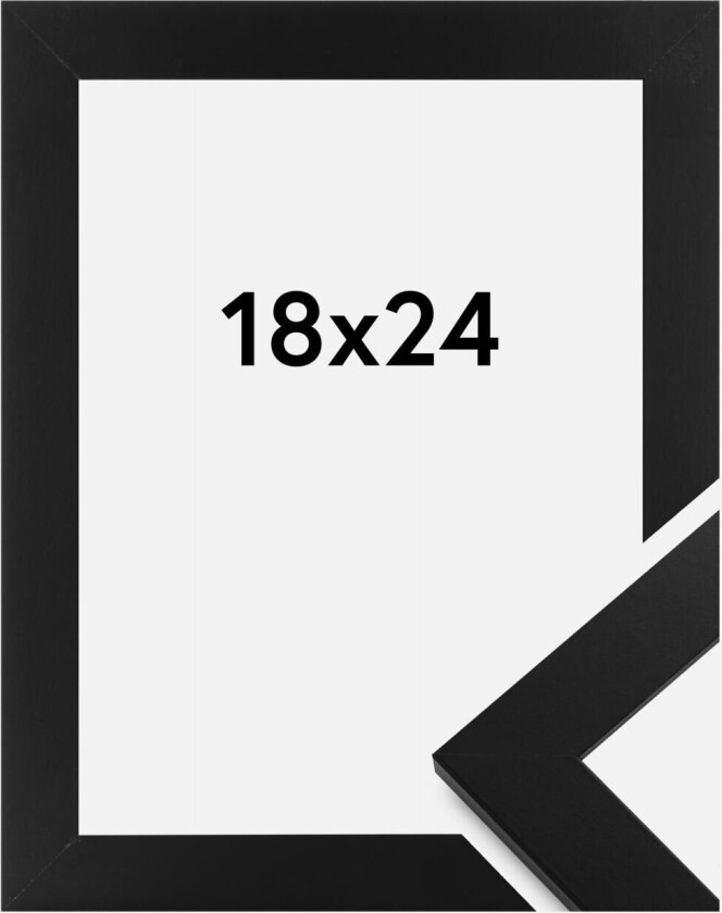 Ramme Stockholm Svart 18x24 Cm