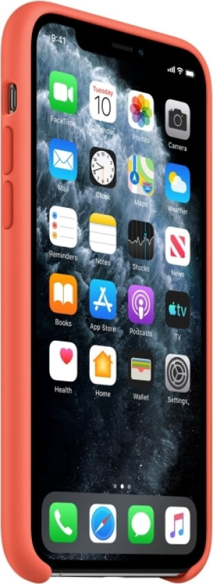 - Baksidedeksel for mobiltelefon - silikon - klementinoransje - for iPhone 11 Pro