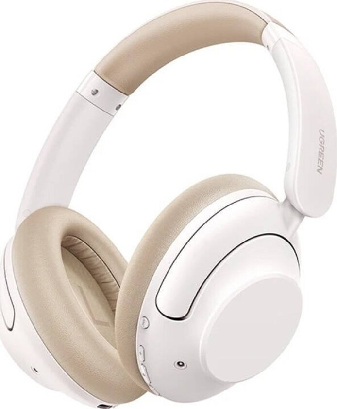 Ugreen HiTune Max5 On-Ear-hodetelefoner med Hybrid ANC - Hvit