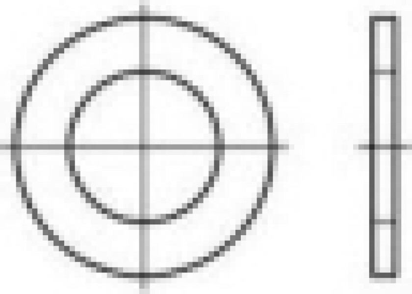 Bilde av Underlægsskiver 10.5 mm 18 mm Rustfrit stål A4 1000 stk TOOLCRAFT 1060723