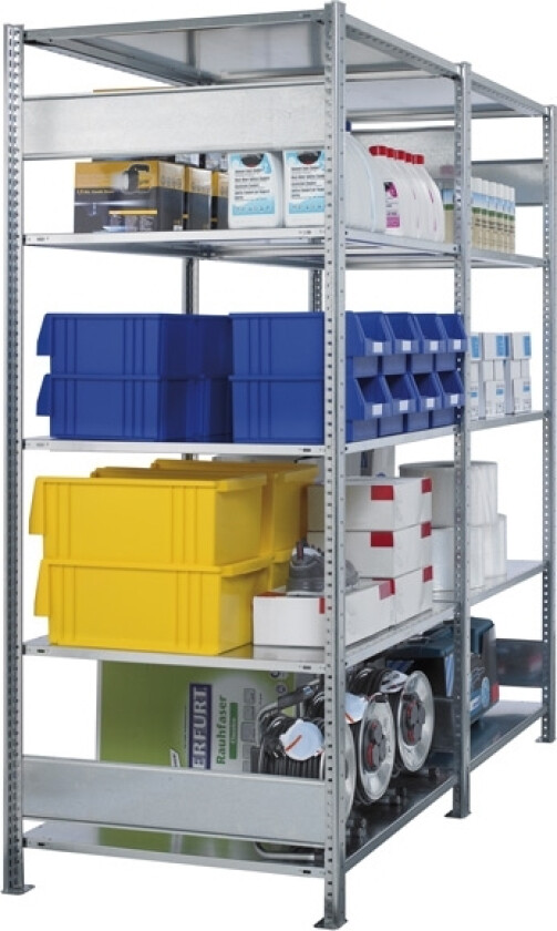 Bilde av Schulte Lagertechnik Følgesektion Boltless lagerreol, bjælker 2500x750x800 250 kg/hylde