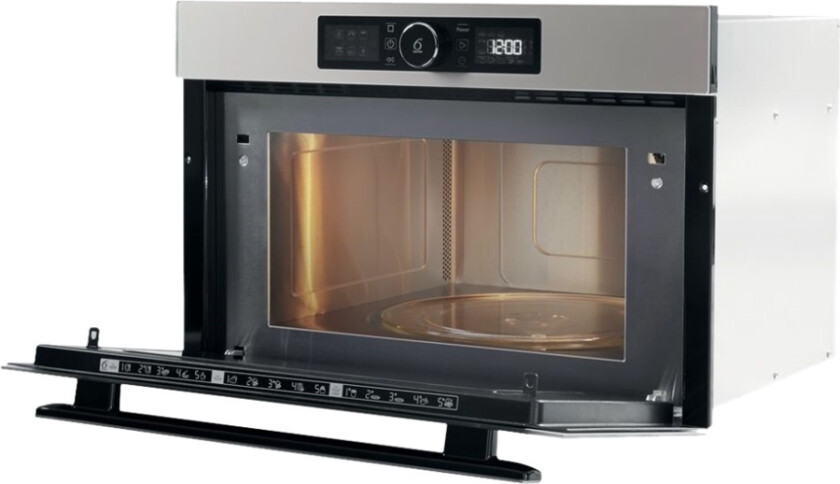 AMW 730/SD - Mikrobølgeovn med grill - innebygd - 31 liter - 1000 W - sølv