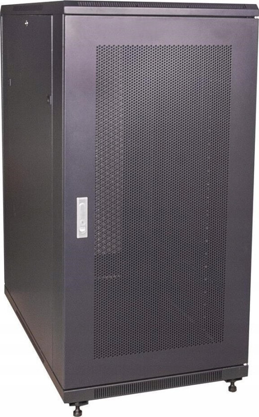 skap Frittstående RACK skap 19 tommer 24U 600x1000x1317 perforerte dører CCSS-0610-24UP