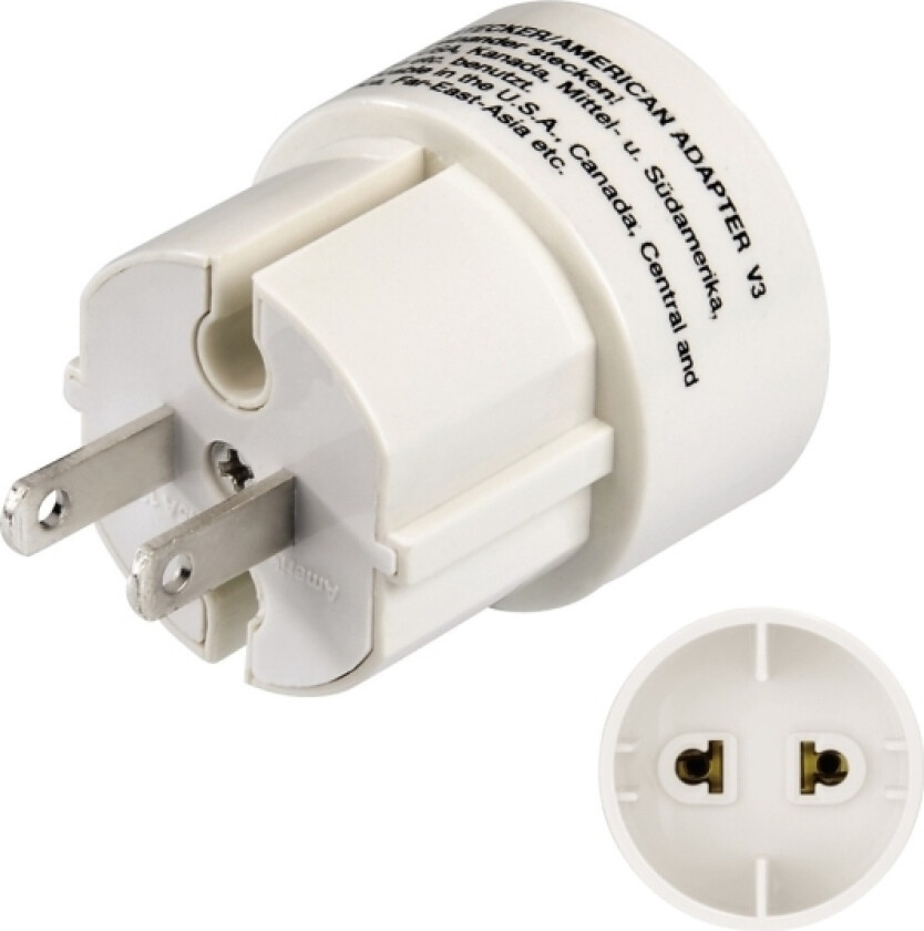 Travel Adapter - Strømadapter - NEMA 5-15 (hann)